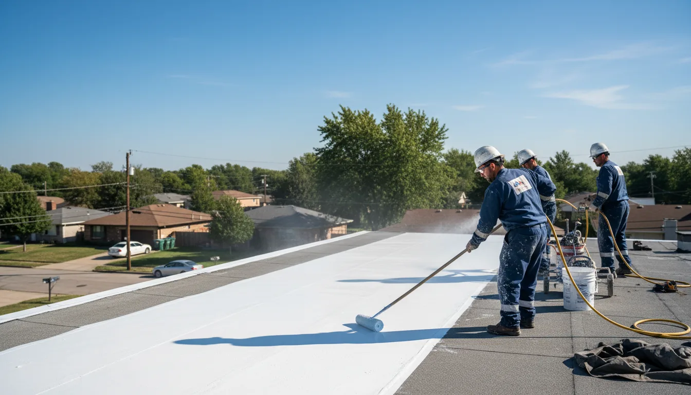 Commercial roof coating in Woodworth, ND near me
